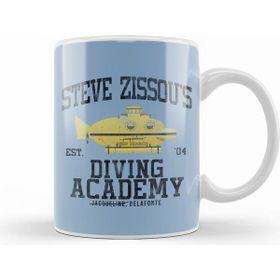 Humuts Life Aquatic Steve Zissous Submarine Driving Academy Beyaz Kupa