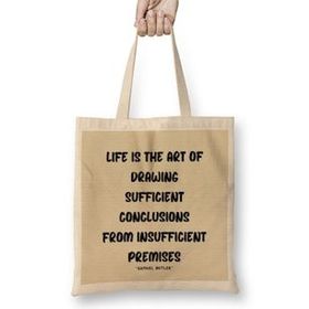 Humuts Life Quotes Style Lover Sayings Words Gifts Samuel Butler Bez Kadın Günlük Çanta