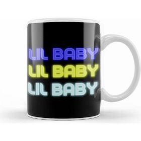 Humuts Lil Baby Logo Merch Beyaz Kupa
