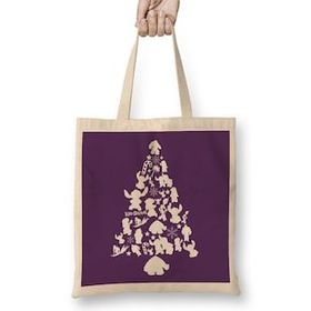 Humuts Lilo and Stitch Christmas Tree Silhouette Bez Kadın Günlük Çanta
