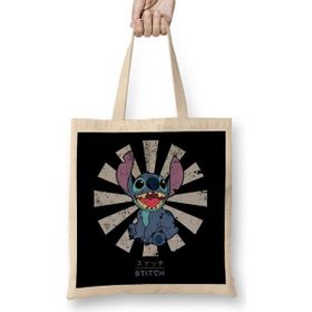 Humuts Lilo Stich Retro Japanese Bez Kadın Günlük Çanta