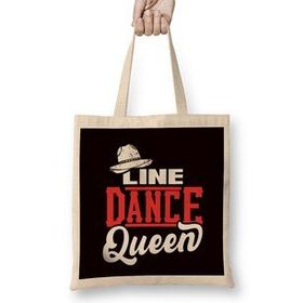 Humuts Line Dance Queen Line Dancer Cowgirl Western Country Music Bez Kadın Günlük Çanta