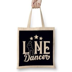 Humuts Line Dancer Choreographer Western Country Music Linedance Bez Kadın Günlük Çanta