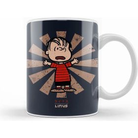 Humuts Linus Van Pelt Retro Japanese Beyaz Kupa