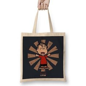 Humuts Linus Van Pelt Retro Japanese Bez Kadın Günlük Çanta