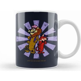 Humuts Lippy the Lion and Hardy Har Har Retro Japanese Kupa Bardak
