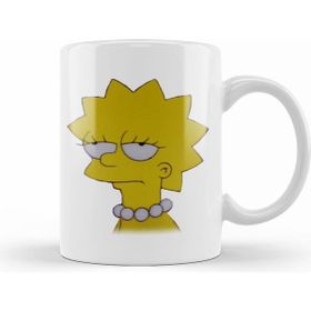Humuts Lisa Simpson Entediada Beyaz Kupa