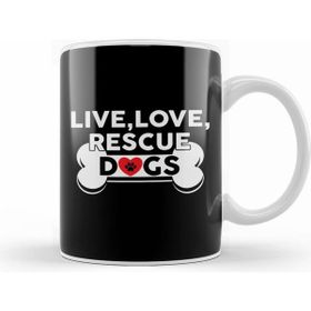 Humuts Live Love Rescue Dogs Cute Dog Owners Beyaz Kupa