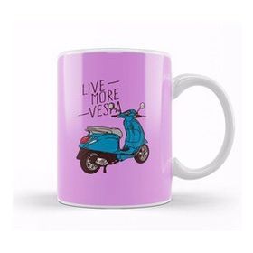 Humuts Live More Vespa 01 Beyaz Kupa
