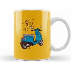 Humuts Live More Vespa Beyaz Kupa