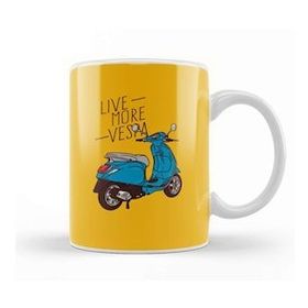 Humuts Live More Vespa Beyaz Kupa
