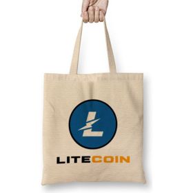 Humuts Llitecoin To The Moon Logo Bez Kadın Günlük Çanta