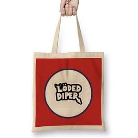 Humuts Loaded Diaper Logo Uzun Saplı Açık Bej Bez Çanta