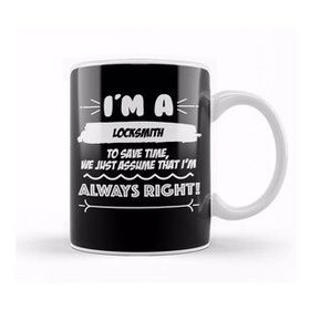 Humuts Locksmith Job Gift for Every Locksmith Funny Slogan Hobby Work Worker Fun Beyaz Kupa