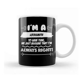 Humuts Locksmith Job Gift for Every Locksmith Funny Slogan Hobby Work Worker Fun Beyaz Kupa