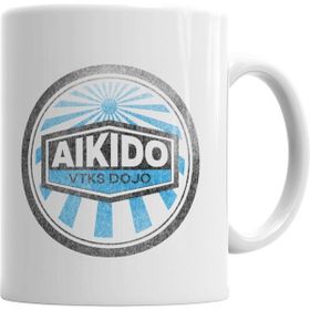 Humuts Logo Distress Aıkıdo Beyaz Kupa