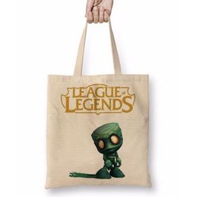 Humuts Lol Nunu 01 Uzun Saplı Açık Bej Bez Çanta