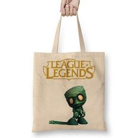 Humuts Lol Nunu 01 Uzun Saplı Açık Bej Bez Çanta