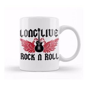 Humuts Long Live Rock N Roll 04 Beyaz Kupa