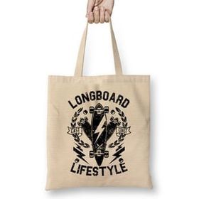 Humuts Longboard Lifestyle Uzun Saplı Açık Bej Bez Çanta