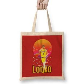 Humuts Lonzo Ball Lonzo Ball Vintage Art-Legend Basketball Gift Uzun Saplı Açık Bej Bez Çanta