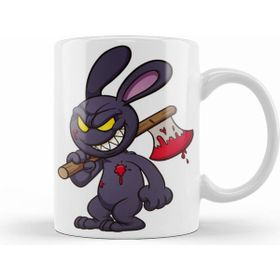 Humuts Looney Tunes Evil Bunny Cartoon Beyaz Kupa