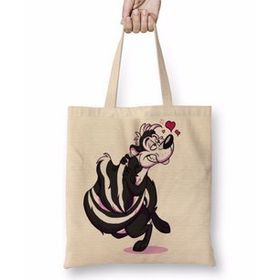 Humuts Looney Tunes Pepe Le Pew Uzun Saplı Açık Bej Bez Çanta