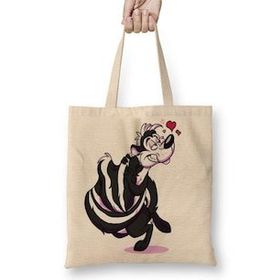 Humuts Looney Tunes Pepe Le Pew Uzun Saplı Açık Bej Bez Çanta
