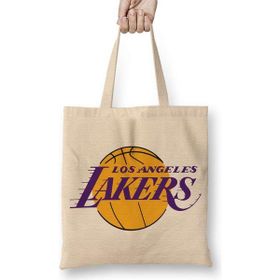 Humuts Los Angeles Lakers Kobe Uzun Saplı Açık Bej Bez Çanta