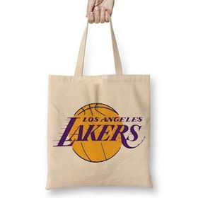 Humuts Los Angeles Lakers Kobe Uzun Saplı Açık Bej Bez Çanta