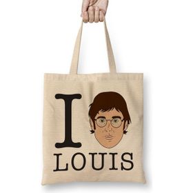 Humuts Louis Theroux I Love Louis Theroux Bez Uzun Saplı Açık Bej Rengi Çanta