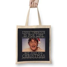 Humuts Louis Theroux Is For Life Not Just For Christmas Bez Uzun Saplı Açık Bej Rengi Çanta