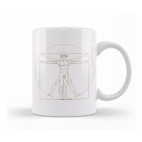 Humuts Louis Theroux Vitruvian Man Leonardo Da Vinci Kupa Bardak