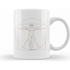 Humuts Louis Theroux Vitruvian Man Leonardo Da Vinci Kupa Bardak