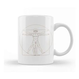 Humuts Louis Theroux Vitruvian Man Leonardo Da Vinci Kupa Bardak
