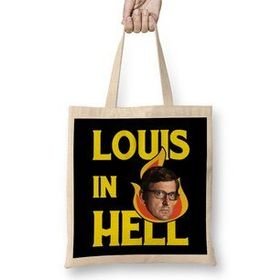 Humuts Louis Theroux Westboro Baptist Church Louis In Hell Sign Bez Uzun Saplı Açık Bej Rengi Çanta