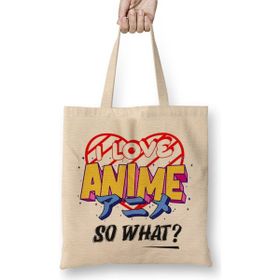 Humuts Love Anime Anime And Manga Bez Uzun Saplı Açık Bej Rengi Çanta