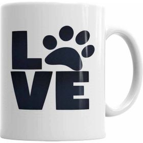 Humuts Love Dog Pug Cat Kedi Köpek Beyaz Kupa