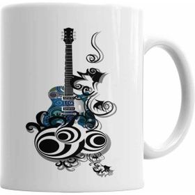 Humuts Love Guitar Fantastik Gitar Beyaz Kupa