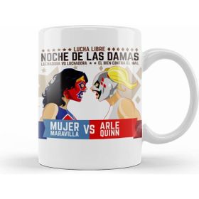 Humuts Lucha Libre Ladies Night Beyaz Kupa