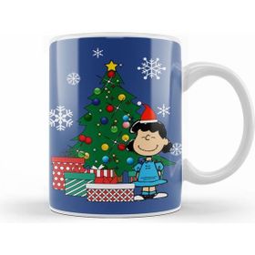 Humuts Lucy Van Pelt Around the Christmas Tree Beyaz Porselen Kupa Bardak