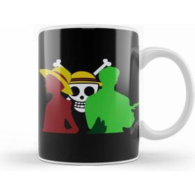Humuts Luffy One Piece Zoro and Luffy Beyaz Porselen Kupa Bardak