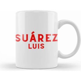 Humuts Luis Suarez Carton Art Beyaz Porselen Kupa Bardak