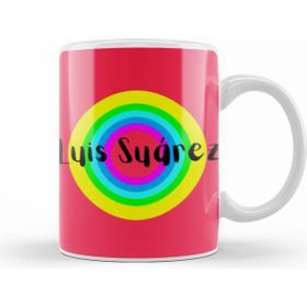 Humuts Luis Suárez Vintage Retro Rainbow Style Beyaz Porselen Kupa Bardak