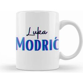 Humuts Luka Modrić Beyaz Porselen Kupa Bardak