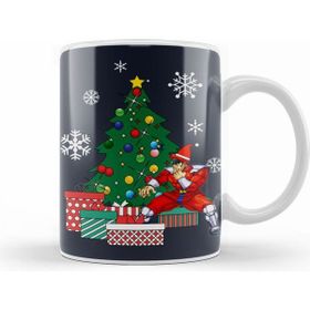 Humuts M Bison Around the Christmas Tree Street Fighter Beyaz Porselen Kupa Bardak
