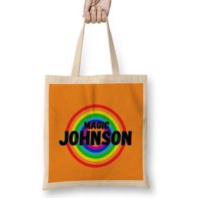 Humuts Magic Johnson - Basketball Gifts Vintage Retro Rainbow Quotes For Boys And Dad Bez Kadın Günlük Çanta
