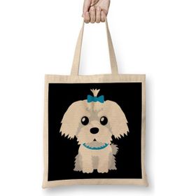 Humuts Maltese Dog Gift For Owner Maltese Dog Lover Bez Çanta