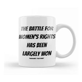 Humuts Margaret Thatcher Quotes Gift Vintage Retro Rainbow Style Beyaz Kupa