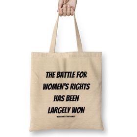 Humuts Margaret Thatcher Quotes Gift - Vintage Retro Rainbow Style Bez Kadın Günlük Çanta